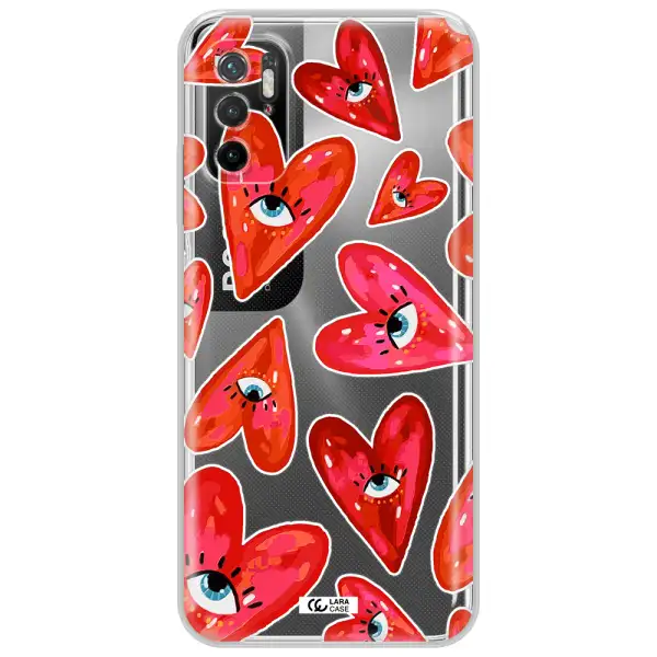 Evil Eye Heart Xiaomi Poco M3 Pro Clear Tpu Case