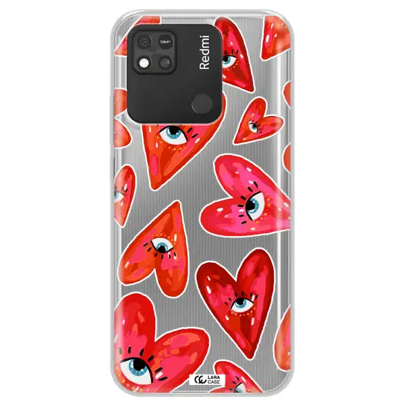 Evil Eye Heart Xiaomi Redmi 10A Clear TPU Case