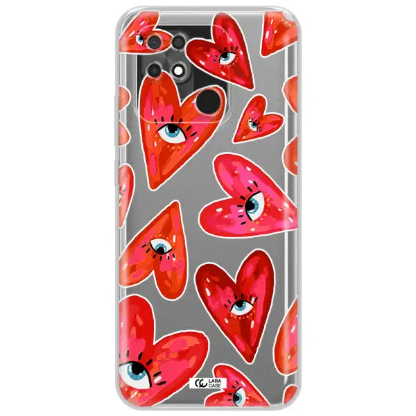 Evil Eye Heart Xiaomi Redmi 10C Clear TPU Case