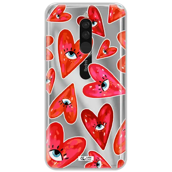 Evil Eye Heart Xiaomi Redmi 8 Clear Tpu Case