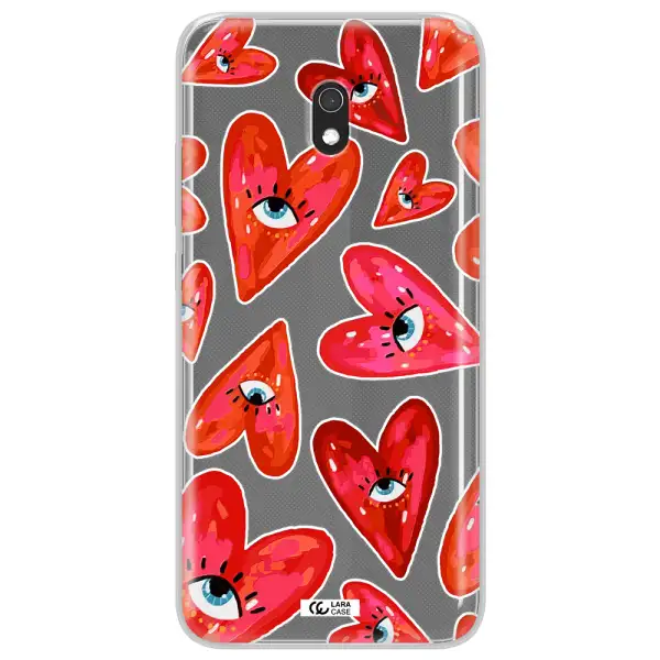 Evil Eye Heart Xiaomi Redmi 8A Clear TPU Case