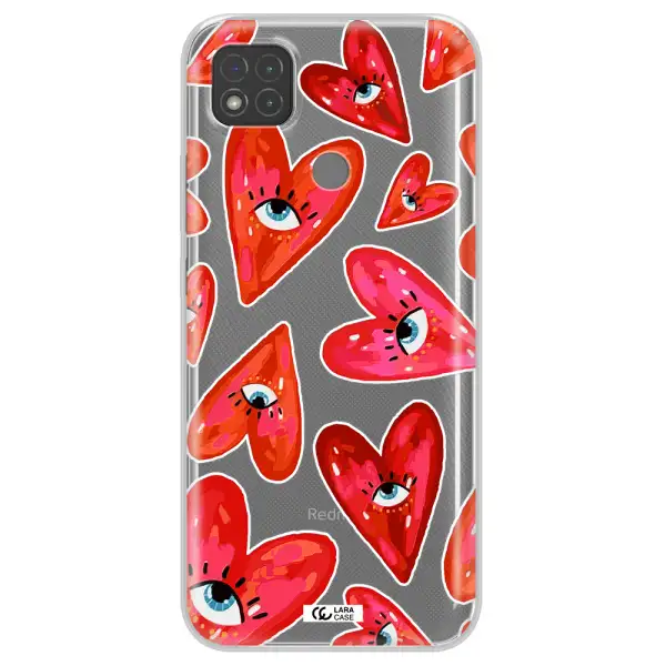 Evil Eye Heart Xiaomi Redmi 9C Clear TPU Case