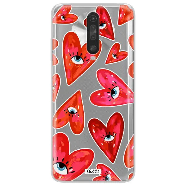 Evil Eye Heart Xiaomi Redmi K30 Clear TPU Case