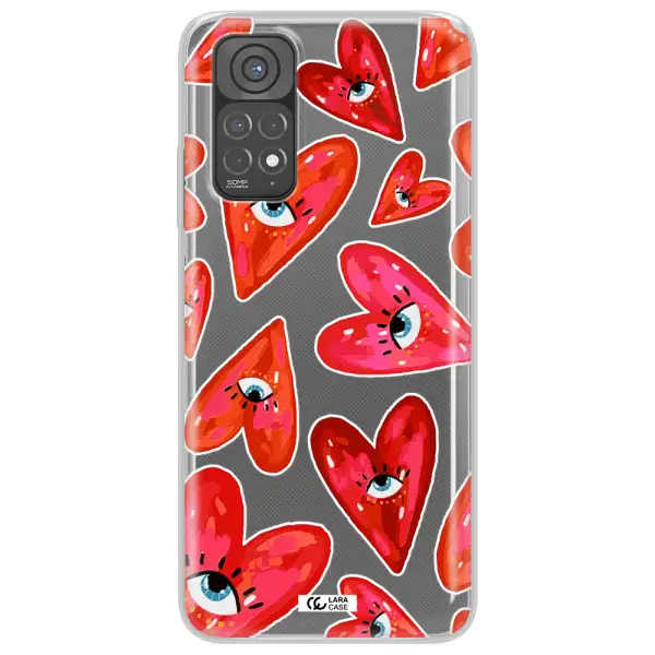 Evil Eye Heart Xiaomi Redmi Note 11 Clear TPU Case