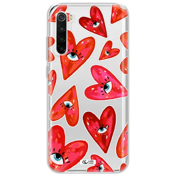 Evil Eye Heart Xiaomi Redmi Note 8T Clear Tpu Case