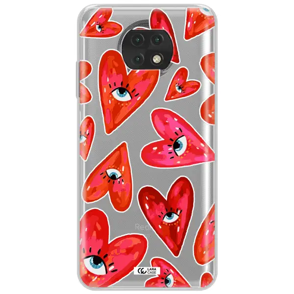 Evil Eye Heart Xiaomi Redmi Note 9T Clear Tpu Case