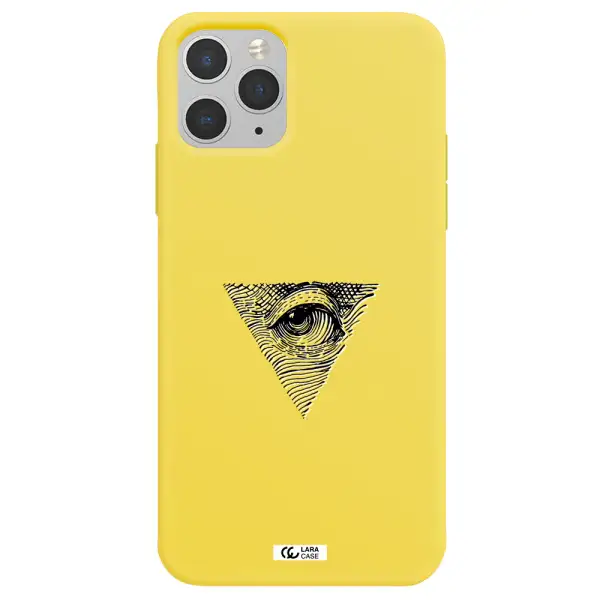 Franklin Eye Apple iPhone 11 pro max Silicone canary yellow Case