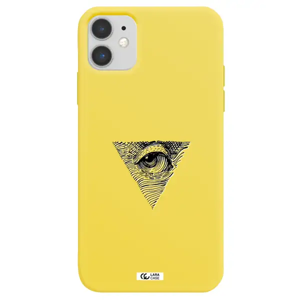 Franklin Eye Apple iPhone 11 Silicone canary yellow Case
