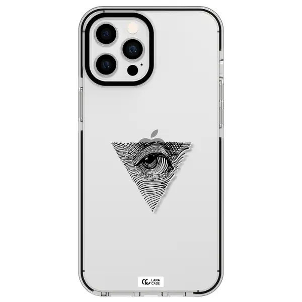 Franklin Eye Apple iPhone 12 pro max impact black border Case