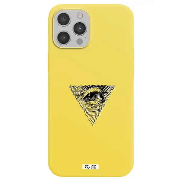 Franklin Eye Apple iPhone 12 pro max Silicone canary yellow Case