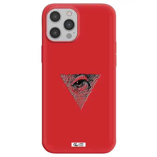 Franklin Eye Apple iPhone 12 pro max Silicone Imperial Red Case