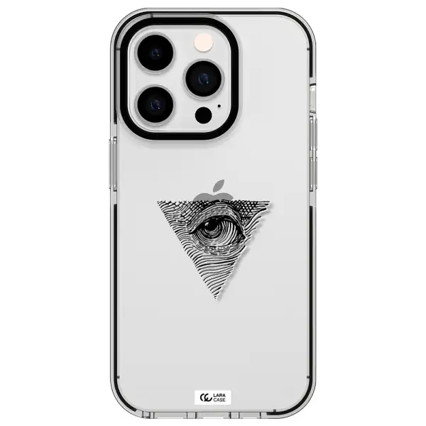 Franklin Eye Apple iPhone 14 pro impact black border Case