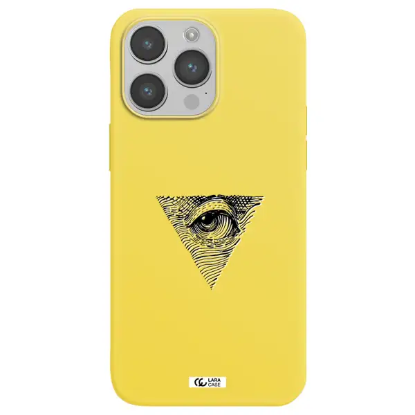 Franklin Eye Apple iPhone 14 pro Silicone canary yellow Case