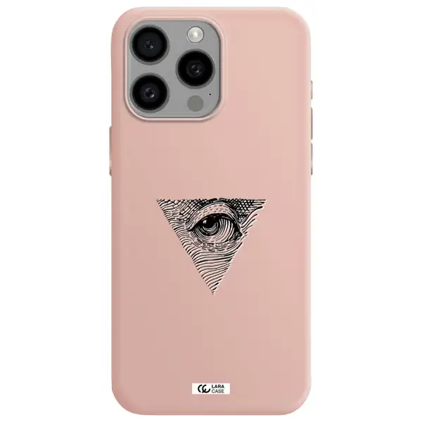 Franklin Eye Apple Iphone 15 Pro max Silicone pastel pink Case