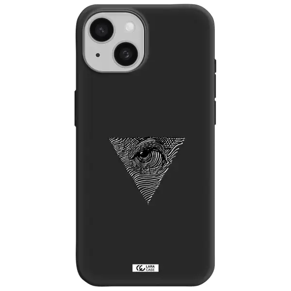 Franklin Eye Apple iPhone 15 Silicone black Case