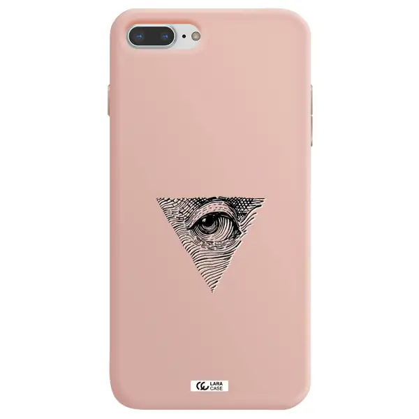 Franklin Eye Apple iPhone 7 plus Silicone pastel pink Case