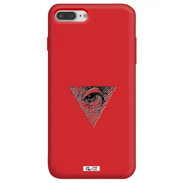 Franklin Eye Apple iPhone 8 plus Silicone Imperial Red Case