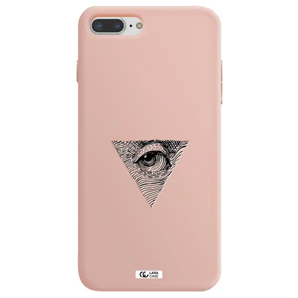 Franklin Eye Apple iPhone 8 plus Silicone pastel pink Case