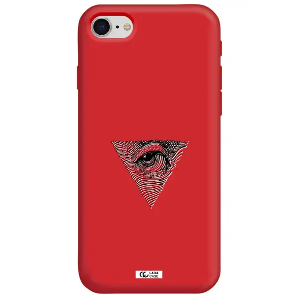 Franklin Eye Apple iPhone se 2020 Silicone Imperial Red Case