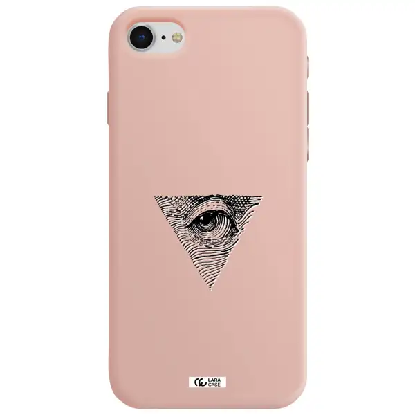 Franklin Eye Apple iPhone se 2020 Silicone pastel pink Case