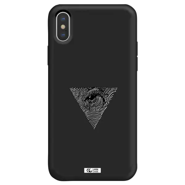 Franklin Eye Apple iPhone X Silicone black Case