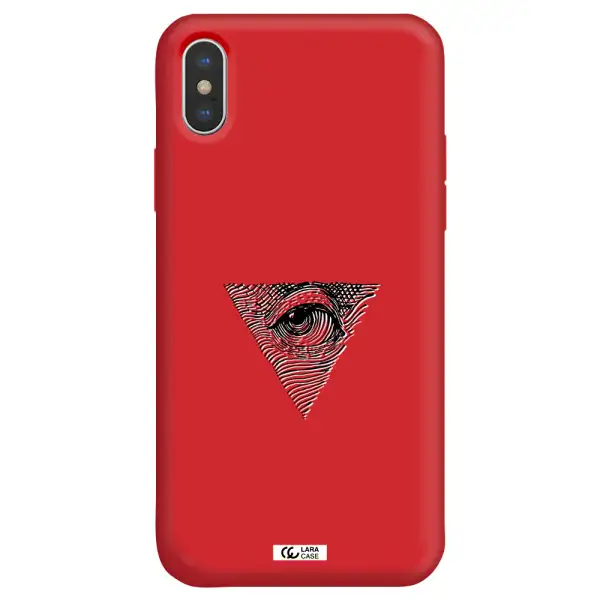 Franklin Eye Apple iPhone X Silicone Imperial Red Case