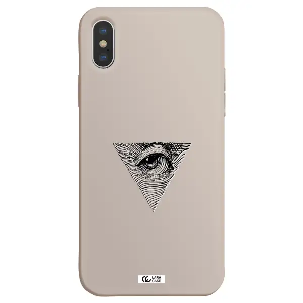 Franklin Eye Apple iPhone X Silicone Stone Case
