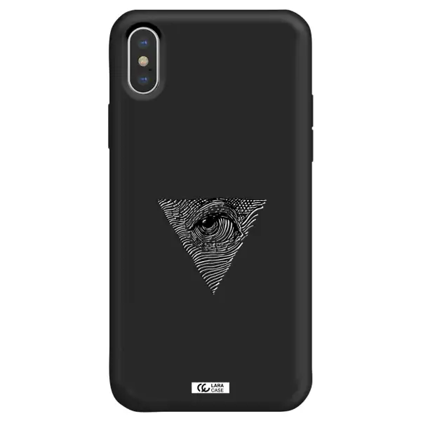 Franklin Eye Apple iPhone XS Silicone black Case