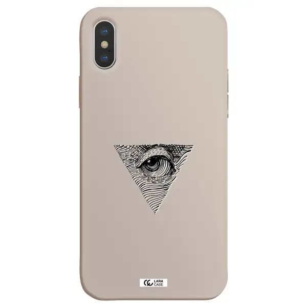 Franklin Eye Apple iPhone XS Silicone Stone Case
