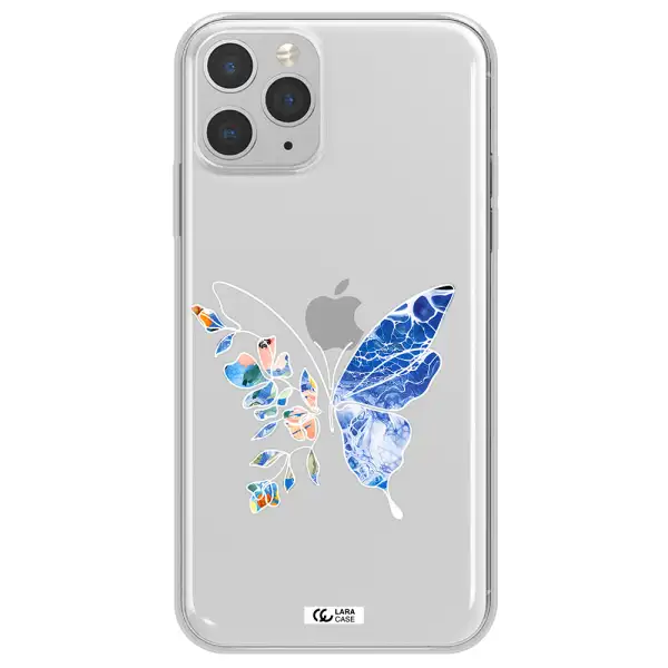 Line Butterfly Apple iPhone 11 pro Clear TPU Case