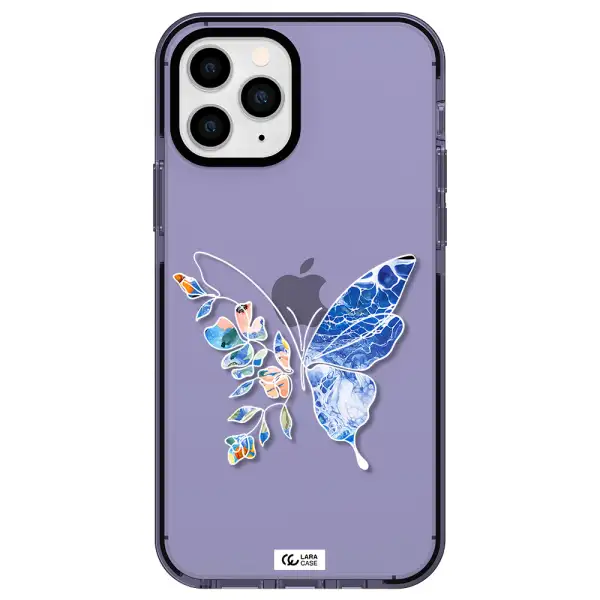 Line Butterfly Apple iPhone 11 pro impact Lilac Case