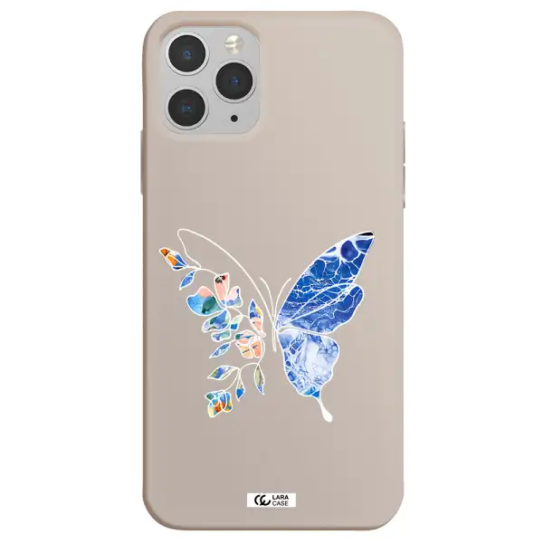 Line Butterfly Apple iPhone 11 pro max Silicone Stone Case