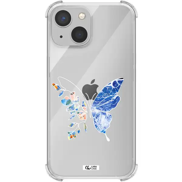 Line Butterfly Apple iPhone 13 mini Clear PC Case