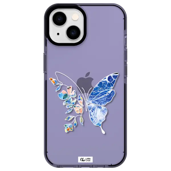 Line Butterfly Apple iPhone 14 impact Lilac Case
