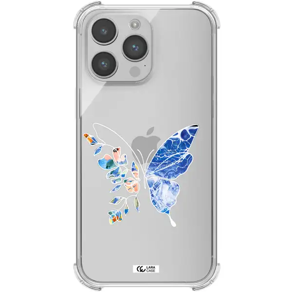 Line Butterfly Apple iPhone 14 pro max Clear PC Case