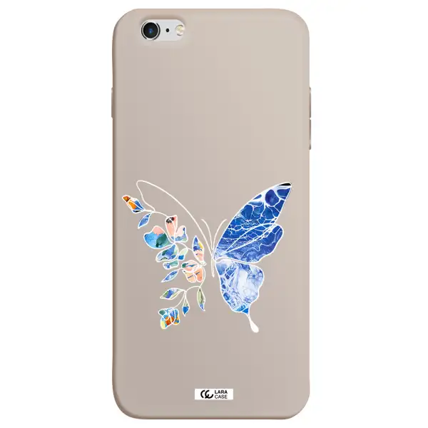Line Butterfly Apple iPhone 6 plus Silicone Stone Case