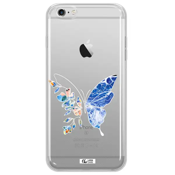 Line Butterfly Apple iPhone 6 s plus Clear TPU Case