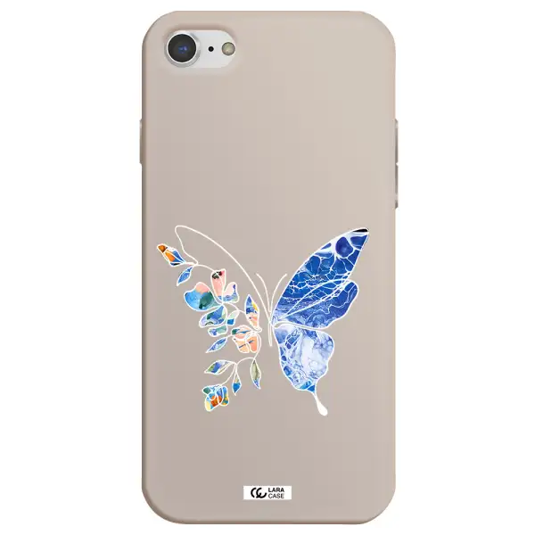 Line Butterfly Apple iPhone 7 Silicone Stone Case