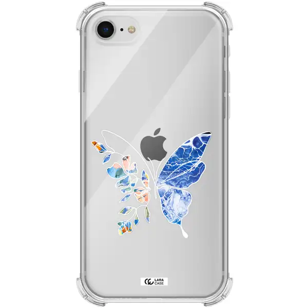Line Butterfly Apple iPhone se 2020 Clear PC Case