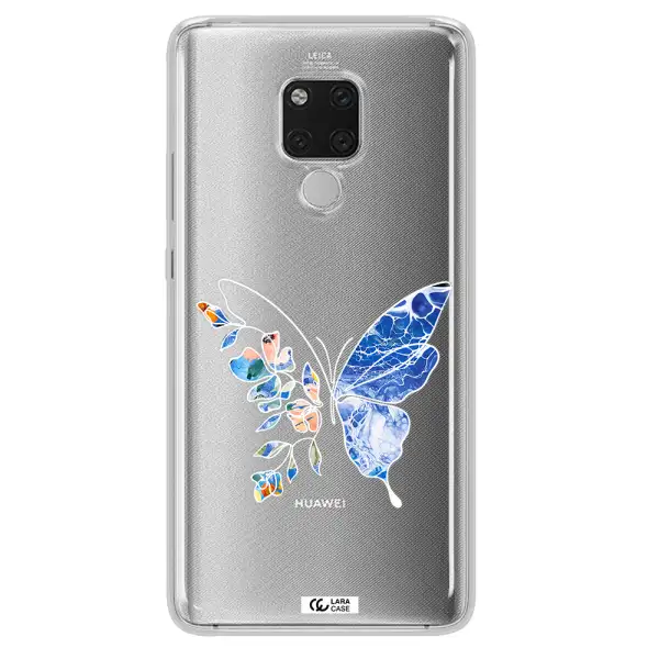 Line Butterfly Huawei Mate 20X Clear TPU Case