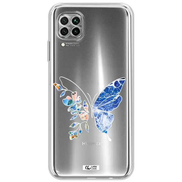 Line Butterfly Huawei Nova 7I Clear Tpu Case