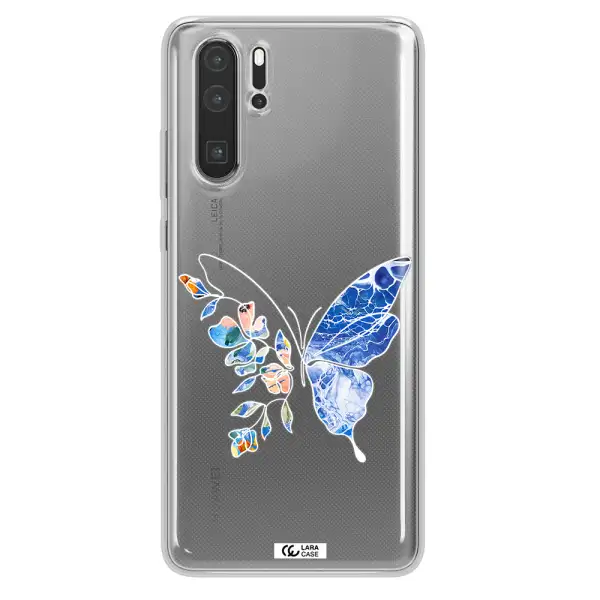 Line Butterfly Huawei P30 Pro Clear TPU Case