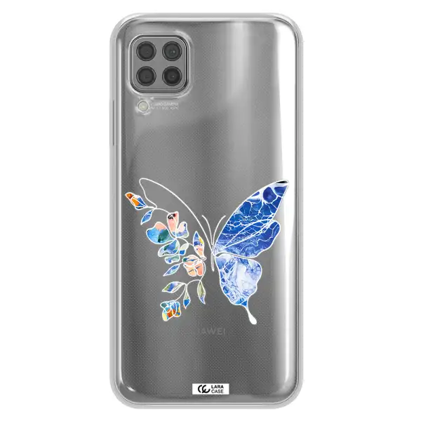Line Butterfly Huawei P40 Lite Clear TPU Case
