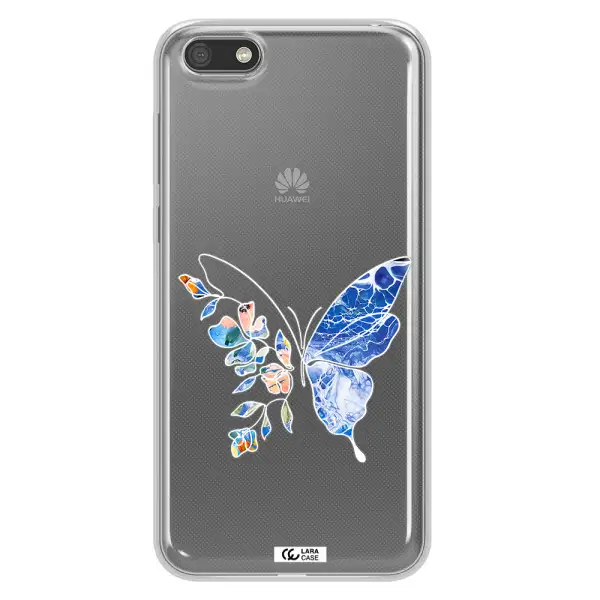 Line Butterfly Huawei Y5 2018 Clear TPU Case