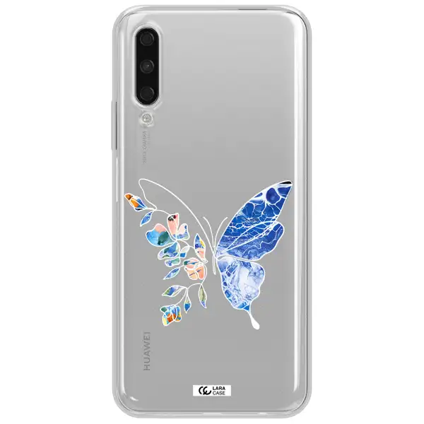Line Butterfly Huawei Y9S Clear Tpu Case