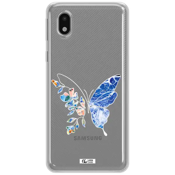 Line Butterfly Samsung A01 Core Clear Tpu Case