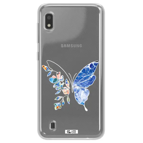 Line Butterfly Samsung A10 Clear TPU Case