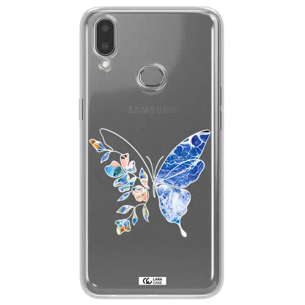 Line Butterfly Samsung A10S Clear TPU Case