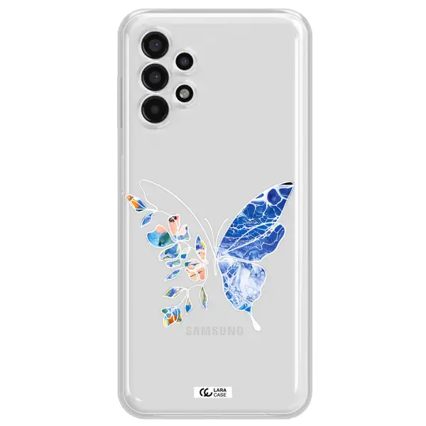 Line Butterfly Samsung A13 4g Clear TPU Case