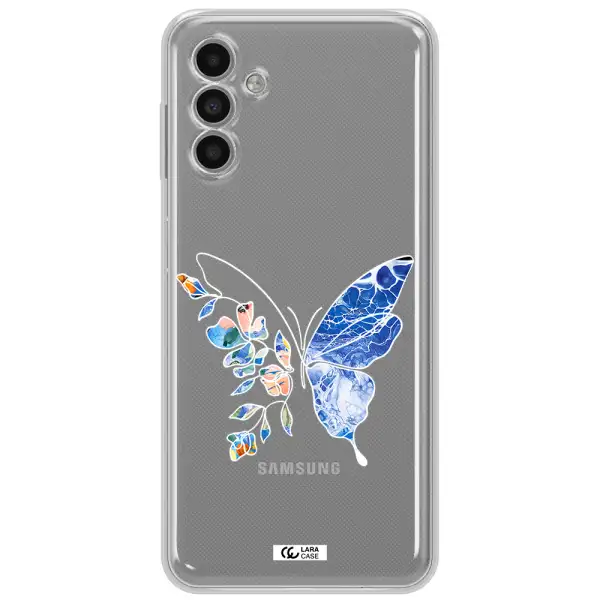 Line Butterfly Samsung A13 5G Clear Tpu Case